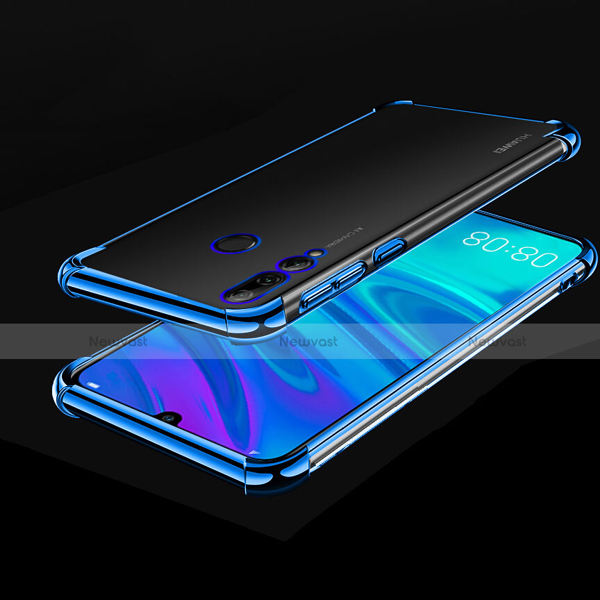 Ultra-thin Transparent TPU Soft Case Cover H01 for Huawei P Smart+ Plus (2019) Blue