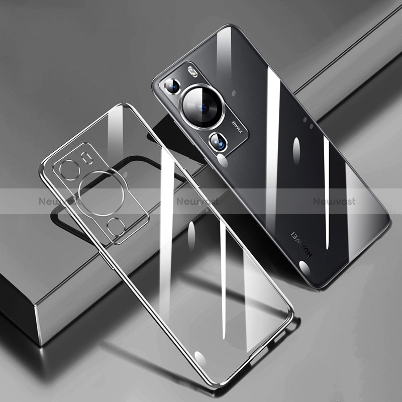 Ultra-thin Transparent TPU Soft Case Cover H01 for Huawei P60 Pro Black