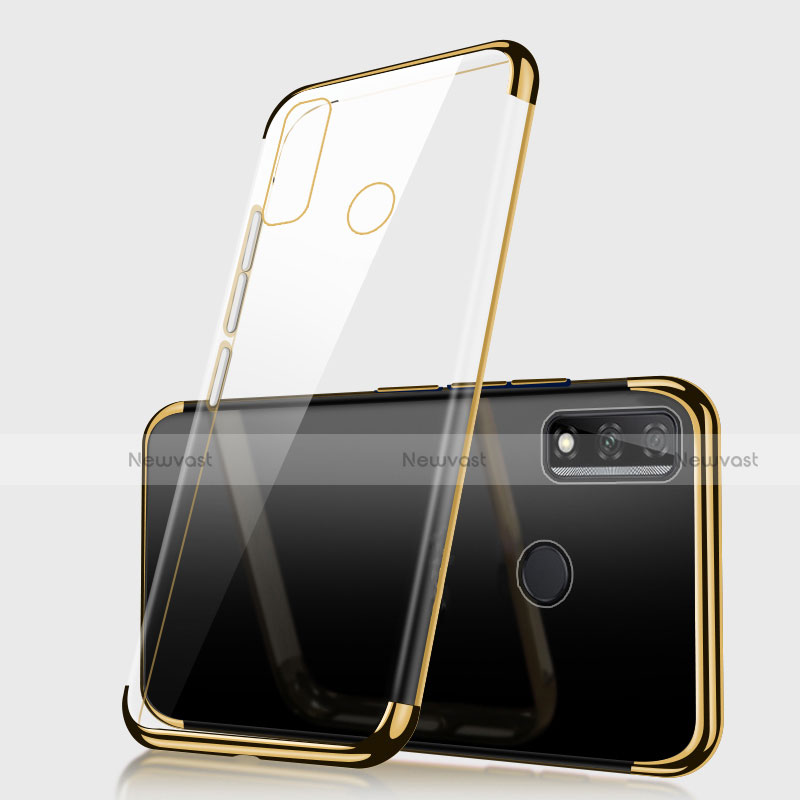 Ultra-thin Transparent TPU Soft Case Cover H01 for Huawei Y8s Gold