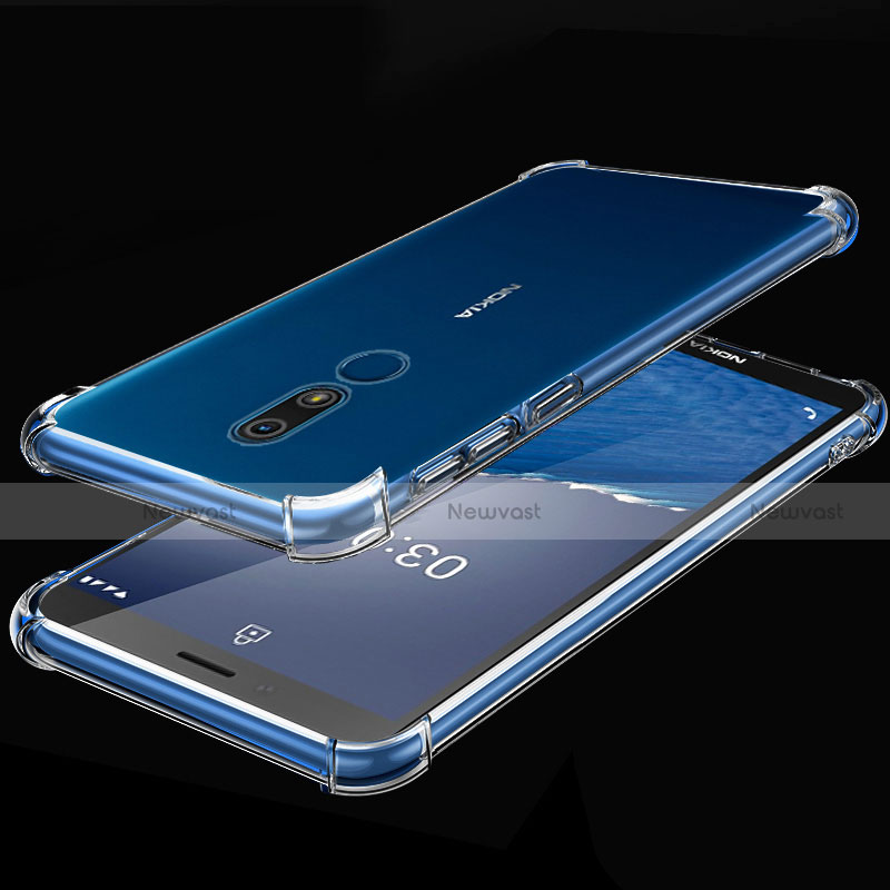 Ultra-thin Transparent TPU Soft Case Cover H01 for Nokia C3