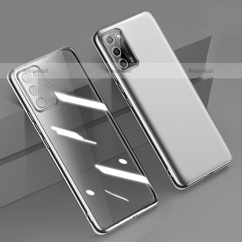 Ultra-thin Transparent TPU Soft Case Cover H01 for Oppo A55 5G