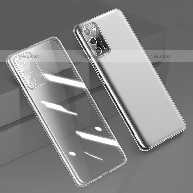 Ultra-thin Transparent TPU Soft Case Cover H01 for Oppo A55 5G Clear