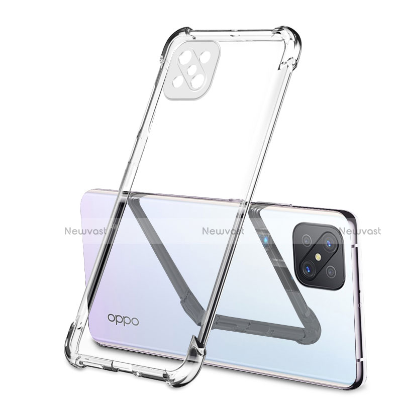 Ultra-thin Transparent TPU Soft Case Cover H01 for Oppo A92s 5G