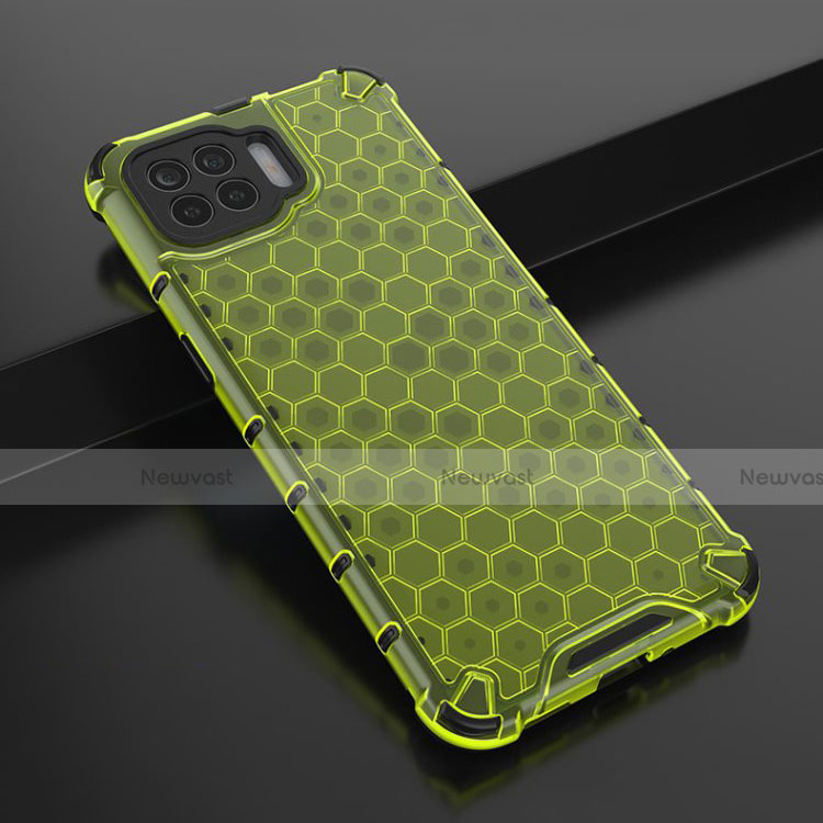 Ultra-thin Transparent TPU Soft Case Cover H01 for Oppo A93 Green