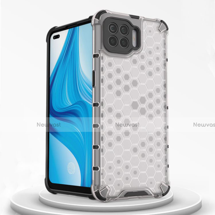 Ultra-thin Transparent TPU Soft Case Cover H01 for Oppo F17 Pro