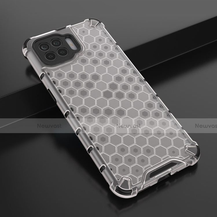 Ultra-thin Transparent TPU Soft Case Cover H01 for Oppo F17 Pro White