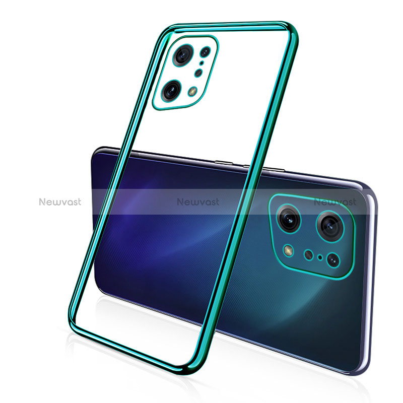 Ultra-thin Transparent TPU Soft Case Cover H01 for Oppo Find X5 5G