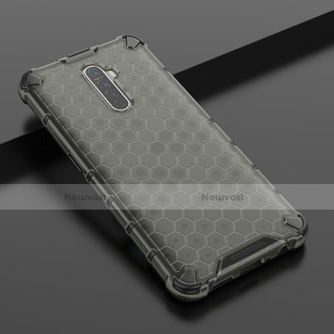 Ultra-thin Transparent TPU Soft Case Cover H01 for Oppo Reno Ace Gray