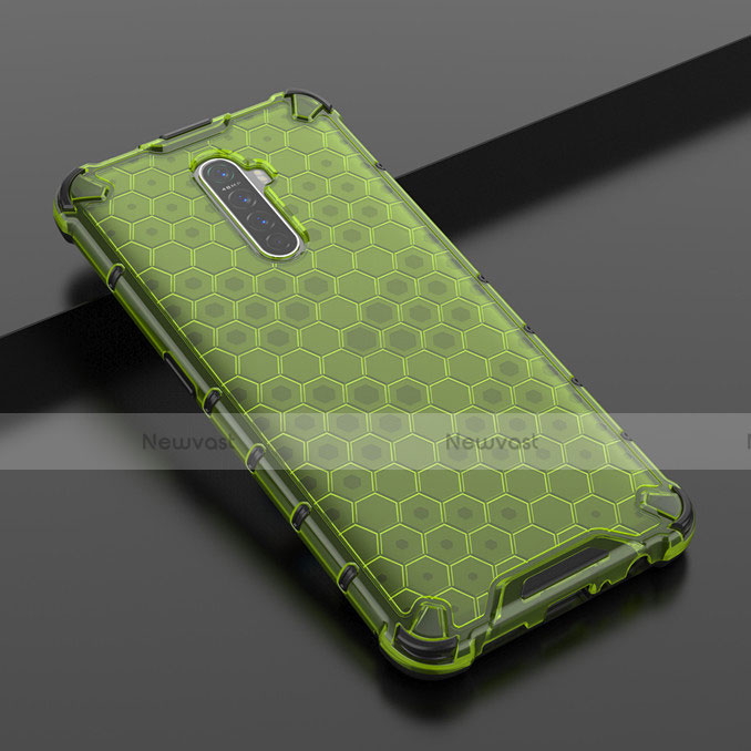 Ultra-thin Transparent TPU Soft Case Cover H01 for Oppo Reno Ace Green