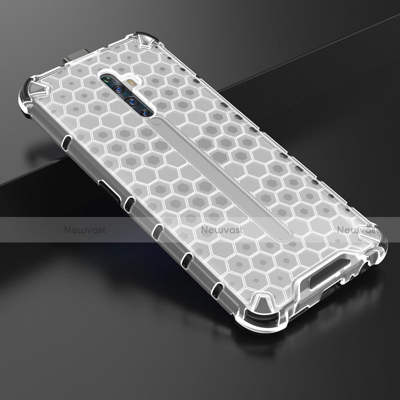 Ultra-thin Transparent TPU Soft Case Cover H01 for Oppo Reno2 Z White