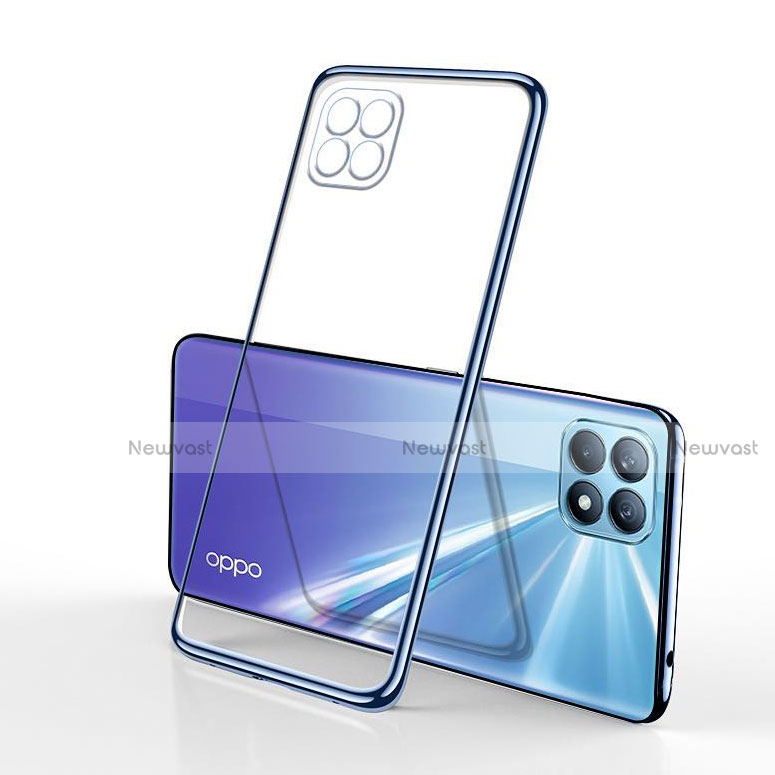 Ultra-thin Transparent TPU Soft Case Cover H01 for Oppo Reno4 SE 5G