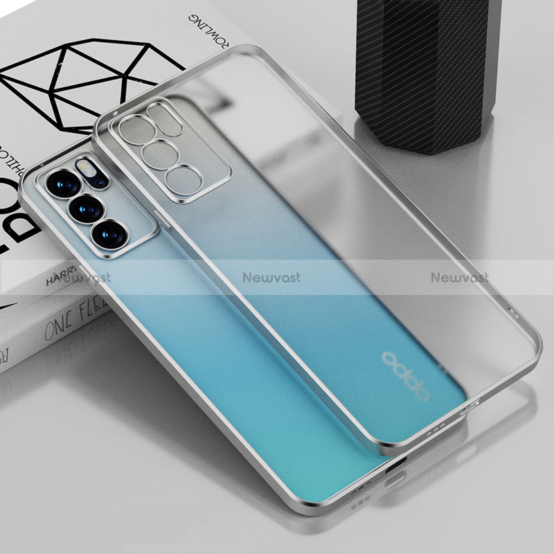 Ultra-thin Transparent TPU Soft Case Cover H01 for Oppo Reno6 Pro 5G India