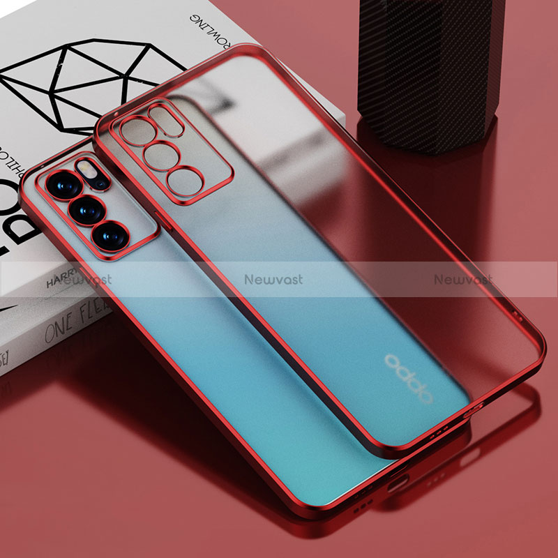 Ultra-thin Transparent TPU Soft Case Cover H01 for Oppo Reno6 Pro 5G India