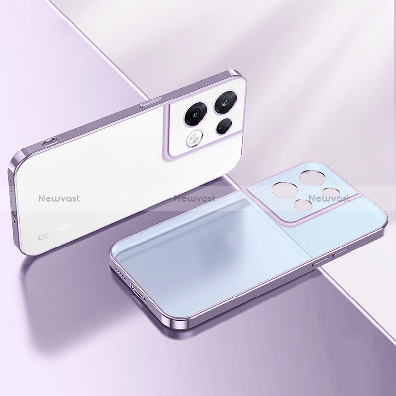 Ultra-thin Transparent TPU Soft Case Cover H01 for Oppo Reno8 Pro 5G