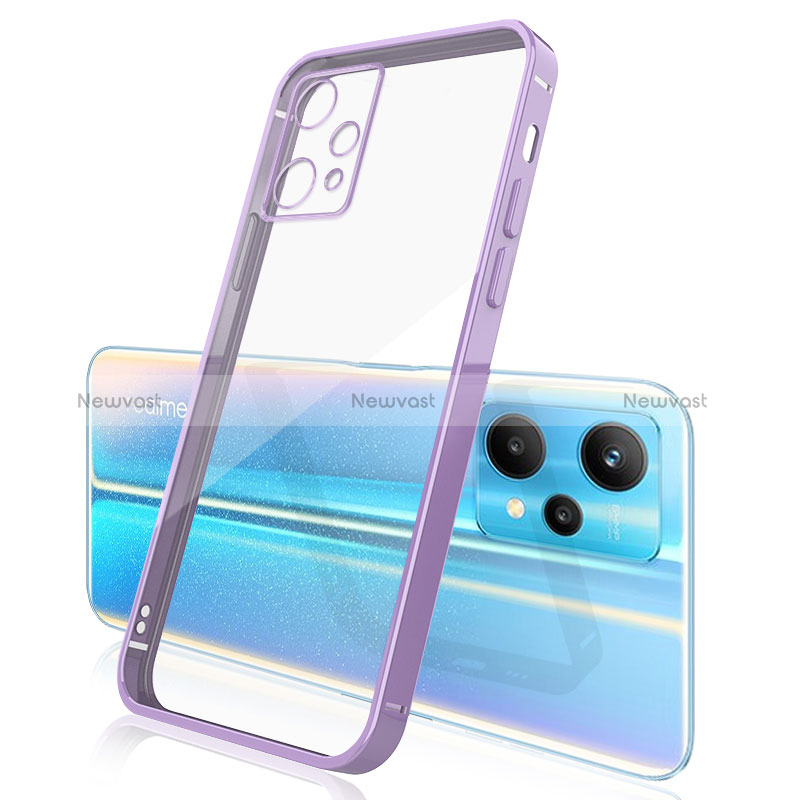 Ultra-thin Transparent TPU Soft Case Cover H01 for Realme 9 Pro 5G Purple