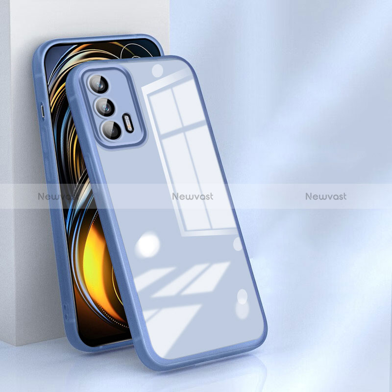 Ultra-thin Transparent TPU Soft Case Cover H01 for Realme GT 5G Blue