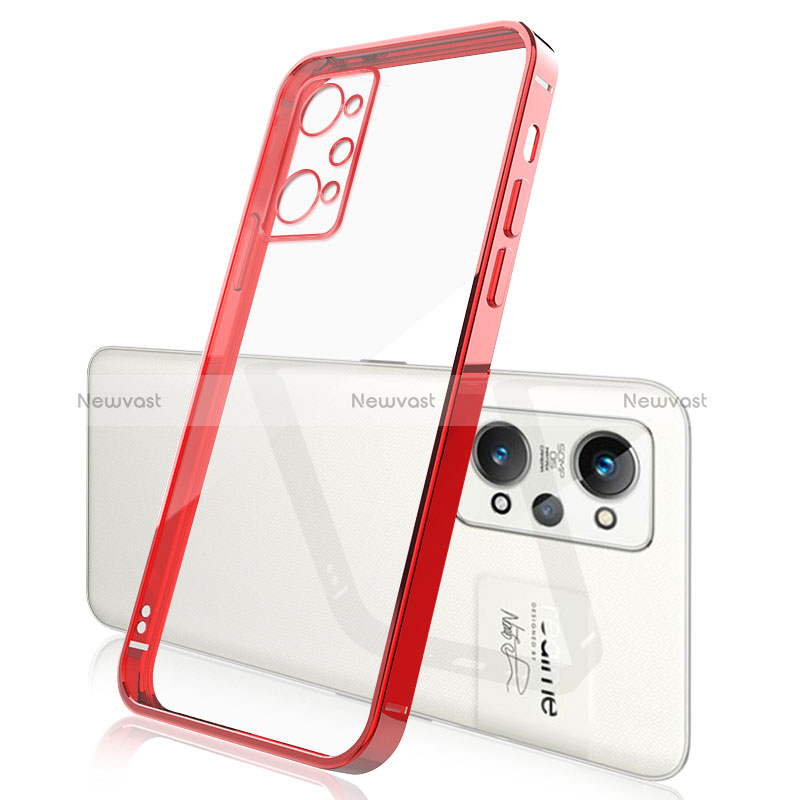 Ultra-thin Transparent TPU Soft Case Cover H01 for Realme GT Neo2 5G Red