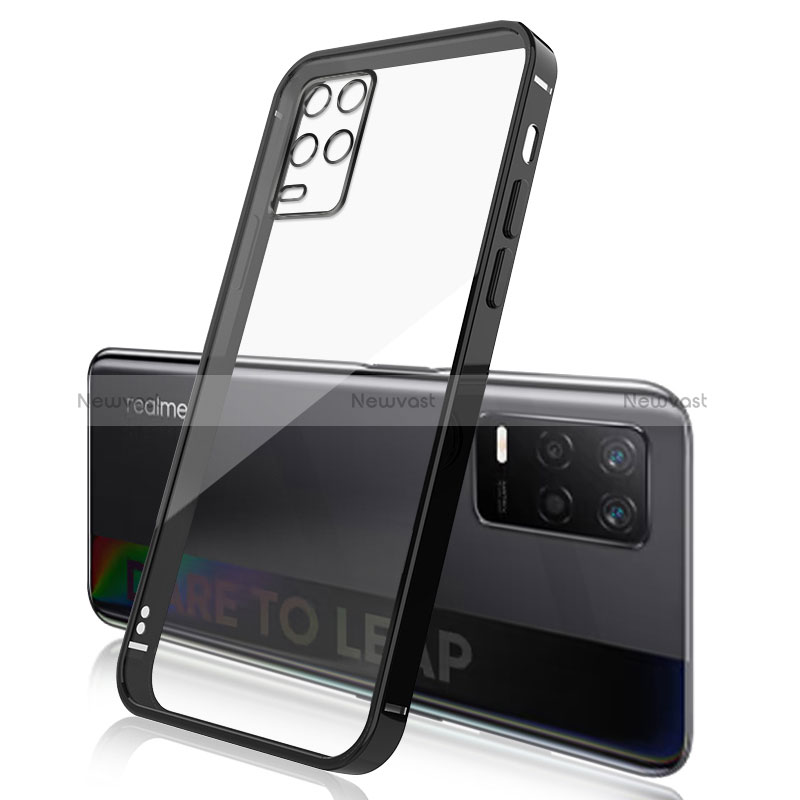 Ultra-thin Transparent TPU Soft Case Cover H01 for Realme Narzo 30 5G Black