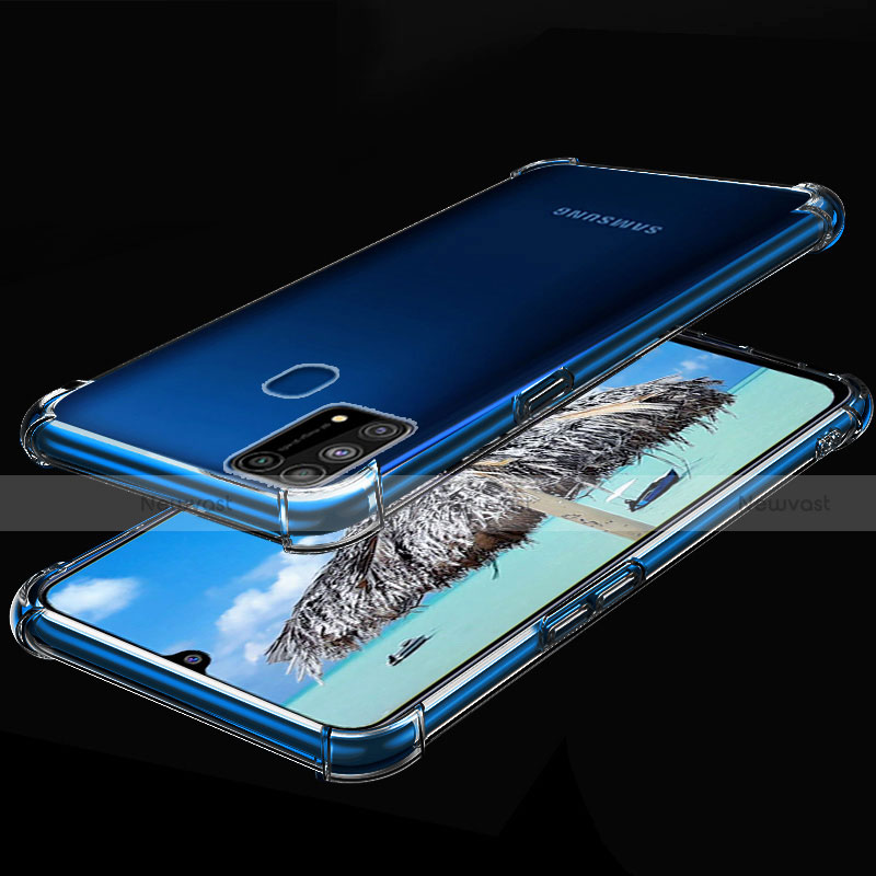 Ultra-thin Transparent TPU Soft Case Cover H01 for Samsung Galaxy M21s Clear