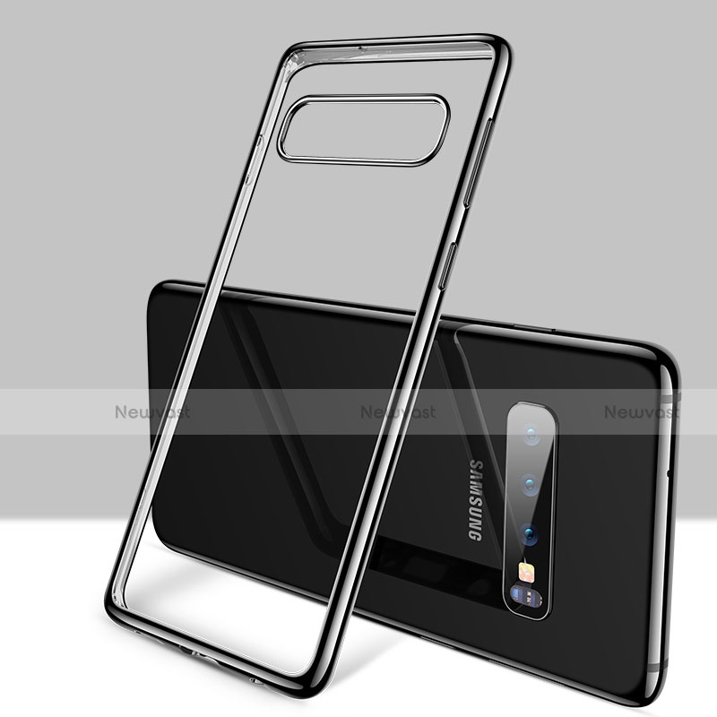 Ultra-thin Transparent TPU Soft Case Cover H01 for Samsung Galaxy S10 5G Black