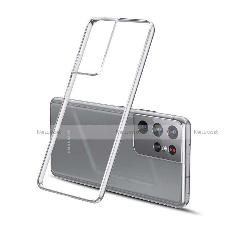 Ultra-thin Transparent TPU Soft Case Cover H01 for Samsung Galaxy S21 Ultra 5G