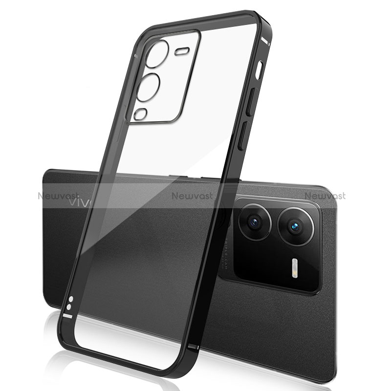 Ultra-thin Transparent TPU Soft Case Cover H01 for Vivo V25 Pro 5G