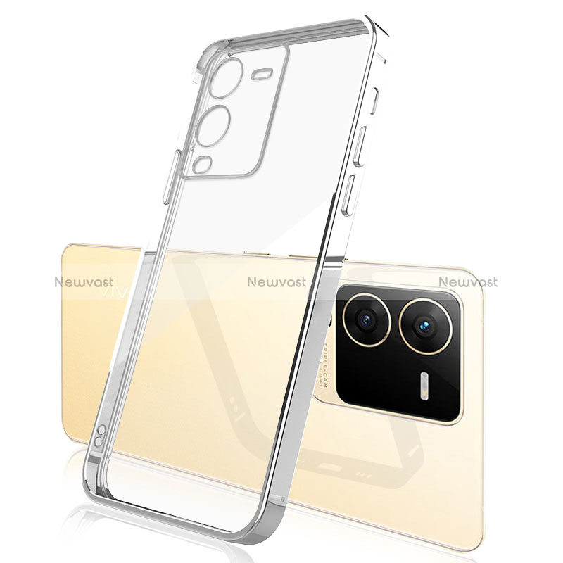 Ultra-thin Transparent TPU Soft Case Cover H01 for Vivo V25 Pro 5G