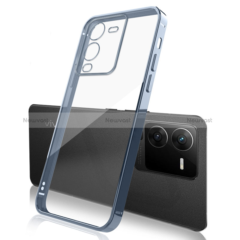 Ultra-thin Transparent TPU Soft Case Cover H01 for Vivo V25 Pro 5G