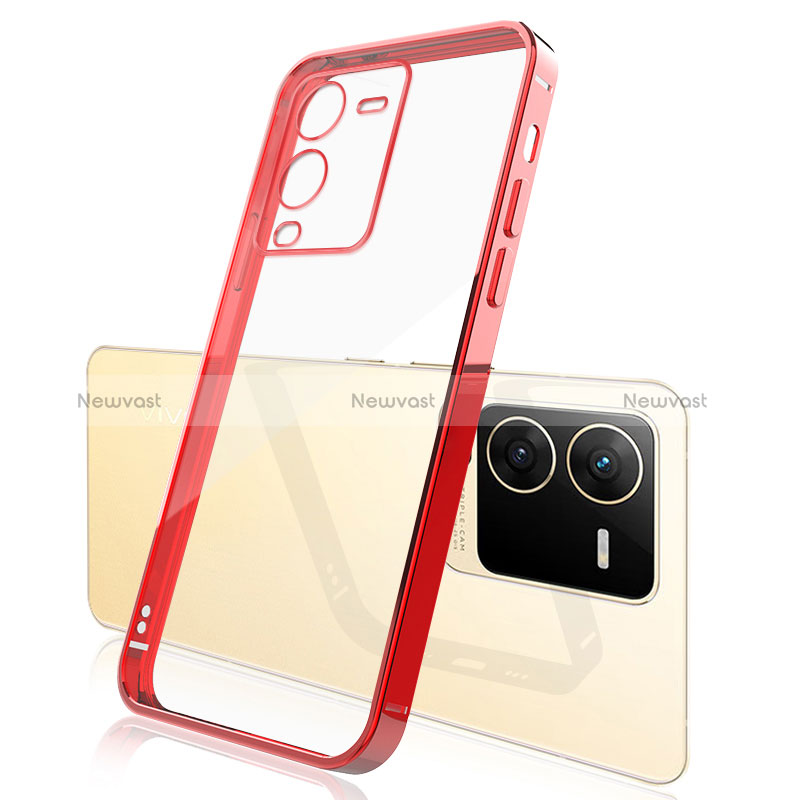 Ultra-thin Transparent TPU Soft Case Cover H01 for Vivo V25 Pro 5G