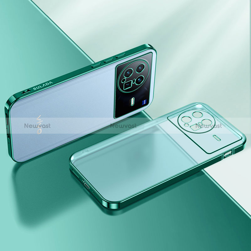 Ultra-thin Transparent TPU Soft Case Cover H01 for Vivo X Note Green