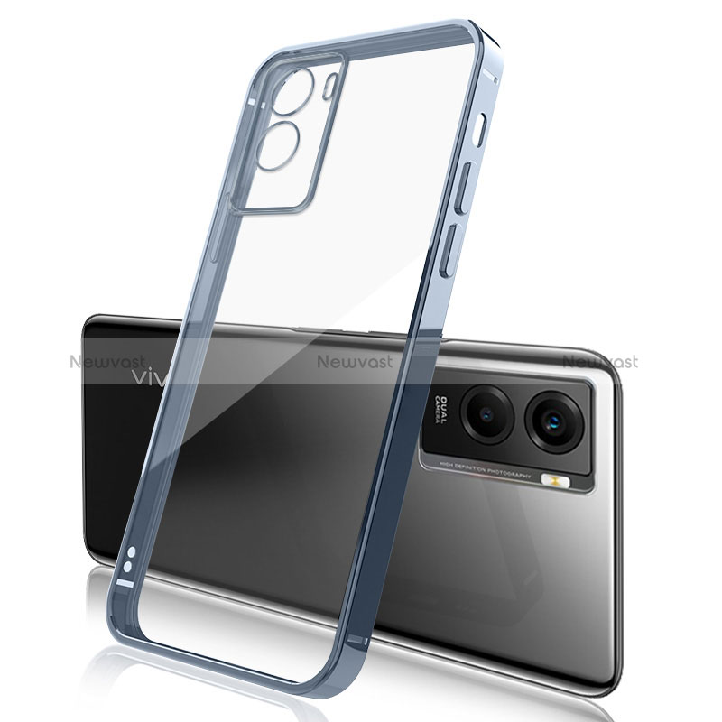 Ultra-thin Transparent TPU Soft Case Cover H01 for Vivo Y55s (2021)