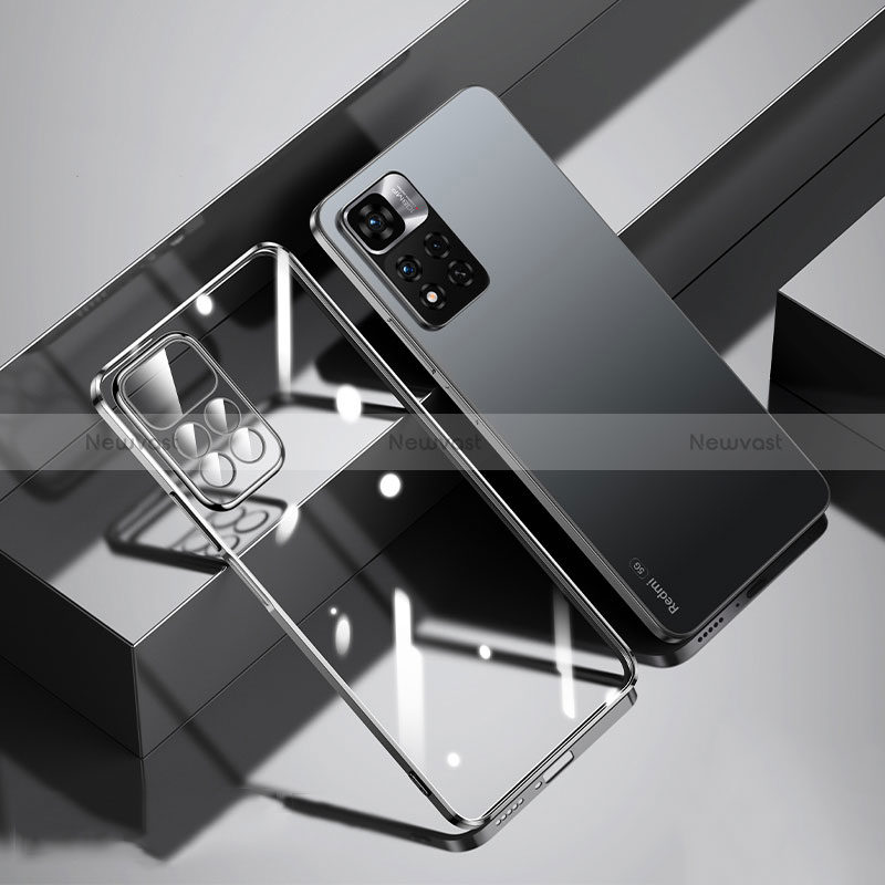 Ultra-thin Transparent TPU Soft Case Cover H01 for Xiaomi Mi 11i 5G (2022) Black