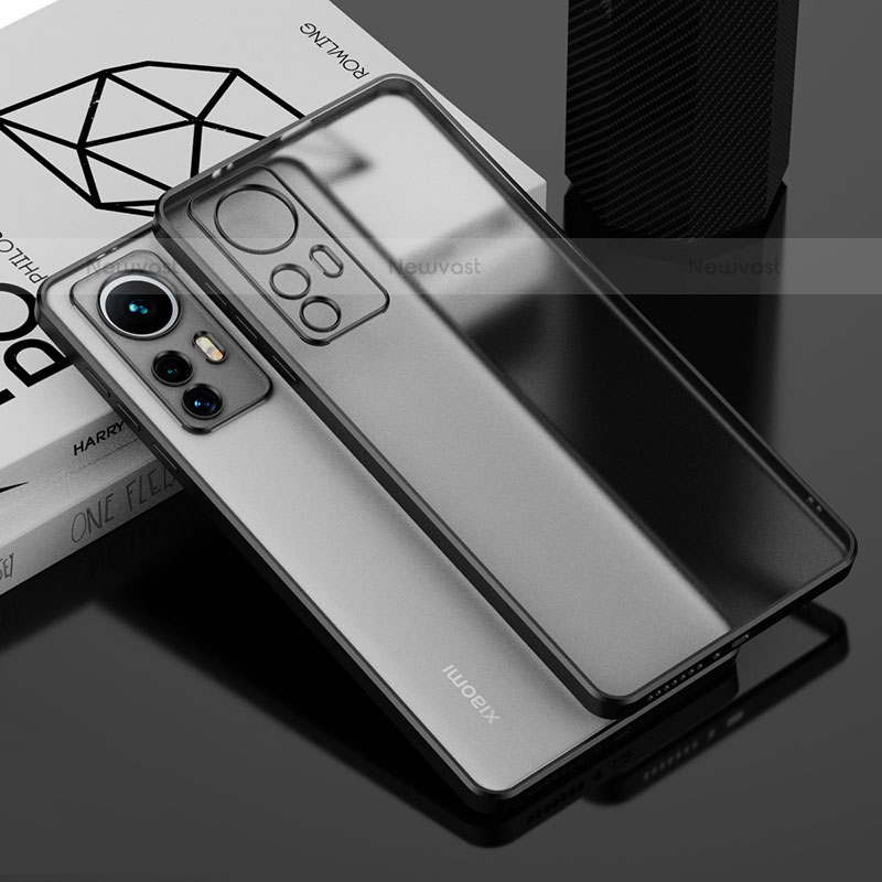 Ultra-thin Transparent TPU Soft Case Cover H01 for Xiaomi Mi 12X 5G Black