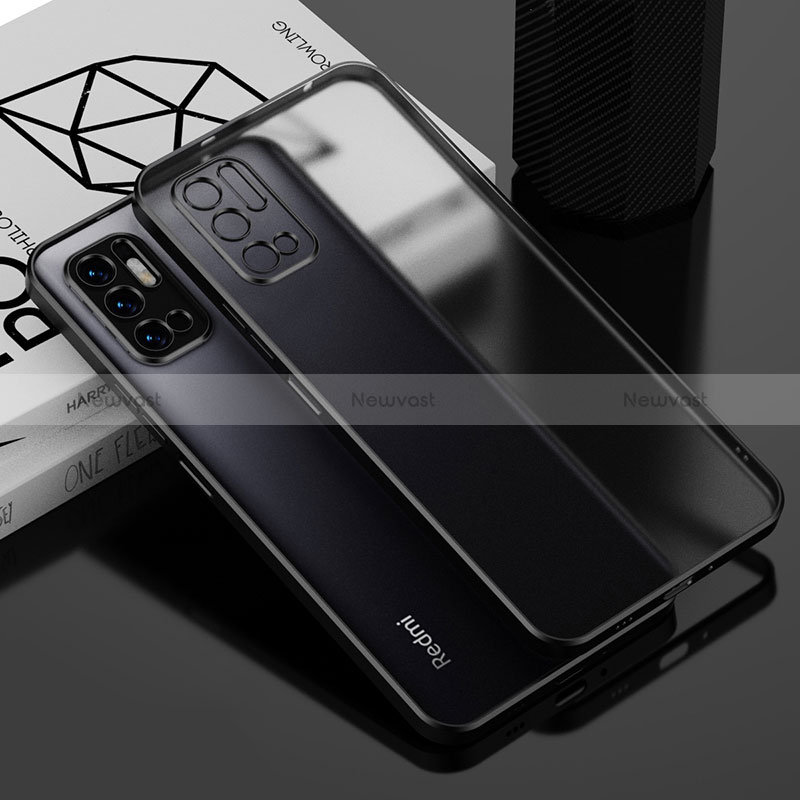 Ultra-thin Transparent TPU Soft Case Cover H01 for Xiaomi POCO M3 Pro 5G Black