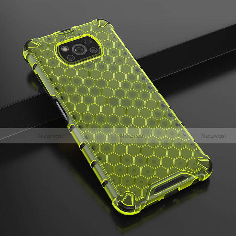 Ultra-thin Transparent TPU Soft Case Cover H01 for Xiaomi Poco X3 Pro Green