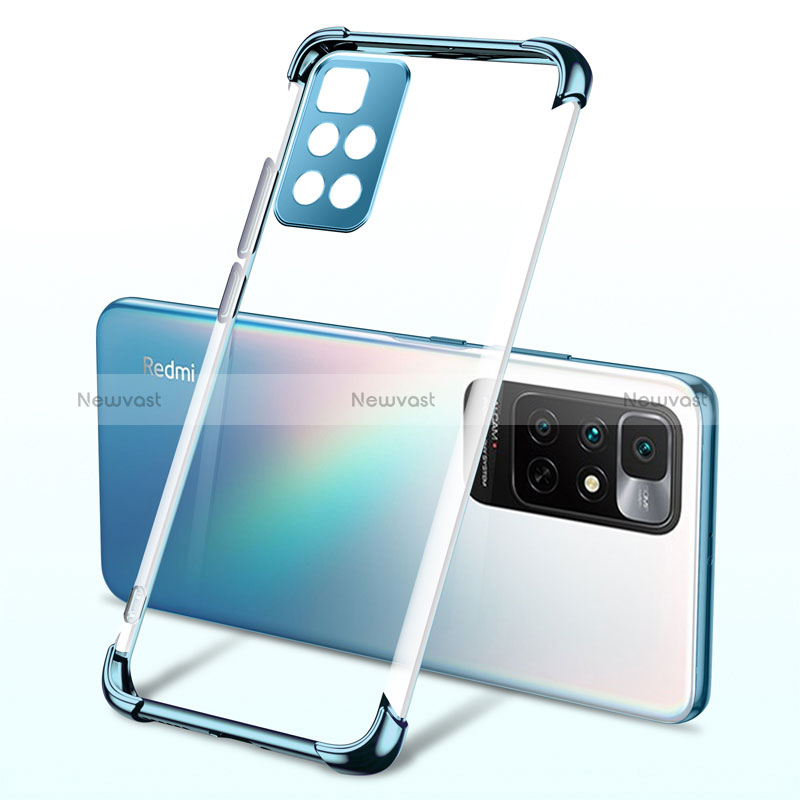 Ultra-thin Transparent TPU Soft Case Cover H01 for Xiaomi Redmi 10 (2022) Blue