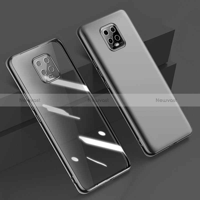 Ultra-thin Transparent TPU Soft Case Cover H01 for Xiaomi Redmi 10X Pro 5G Black