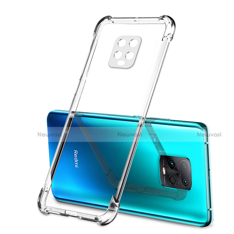 Ultra-thin Transparent TPU Soft Case Cover H01 for Xiaomi Redmi 10X Pro 5G Clear