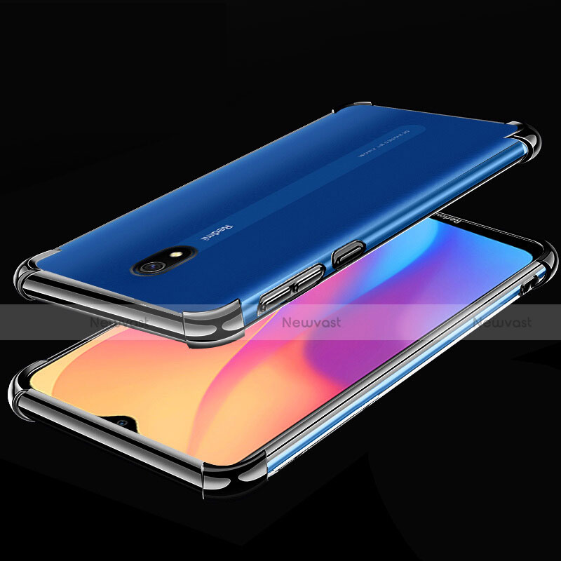 Ultra-thin Transparent TPU Soft Case Cover H01 for Xiaomi Redmi 8A Black