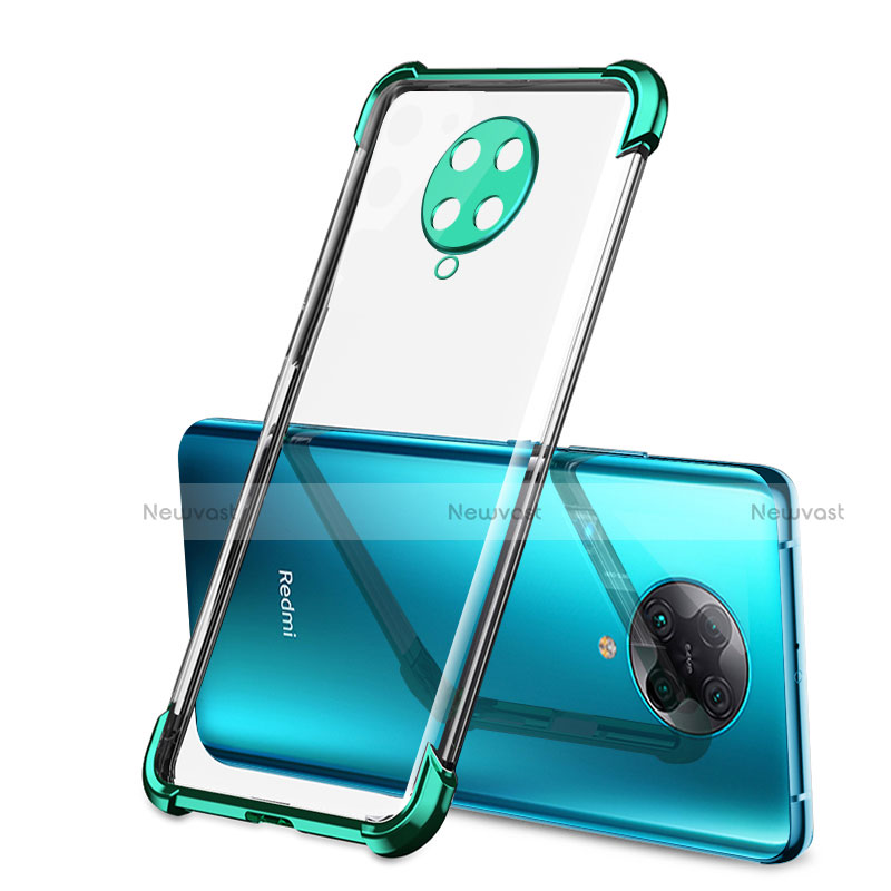 Ultra-thin Transparent TPU Soft Case Cover H01 for Xiaomi Redmi K30 Pro 5G Green