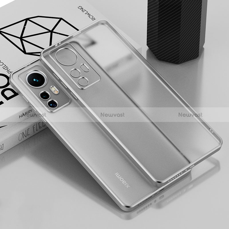 Ultra-thin Transparent TPU Soft Case Cover H01 for Xiaomi Redmi Note 12S Silver