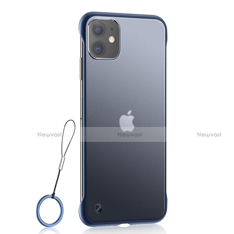 Ultra-thin Transparent TPU Soft Case Cover H02 for Apple iPhone 11 Blue