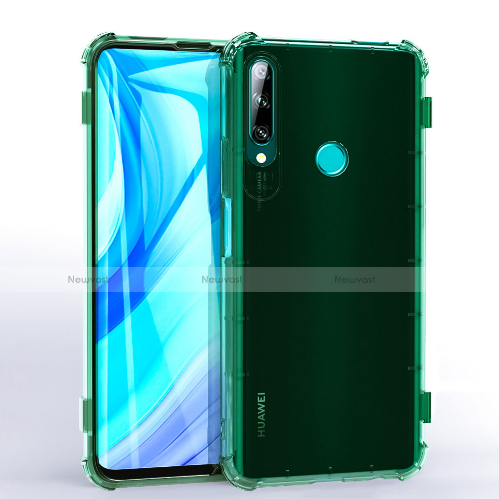 Ultra-thin Transparent TPU Soft Case Cover H02 for Huawei Enjoy 10 Plus Green