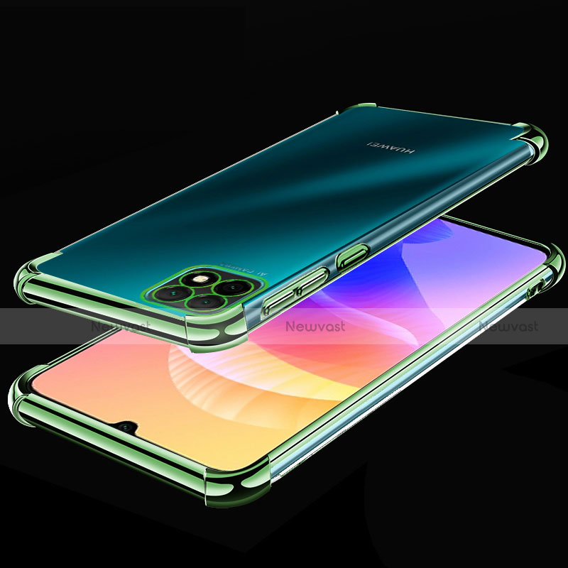 Ultra-thin Transparent TPU Soft Case Cover H02 for Huawei Enjoy 20 5G Green