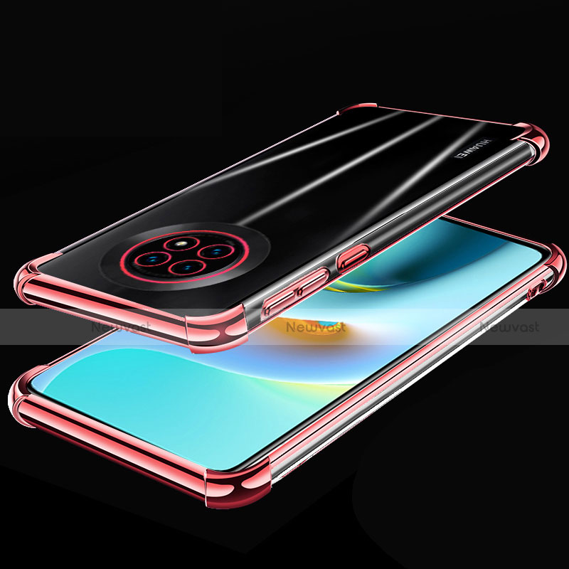 Ultra-thin Transparent TPU Soft Case Cover H02 for Huawei Enjoy 20 Plus 5G Rose Gold