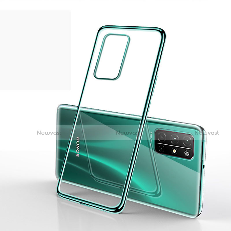 Ultra-thin Transparent TPU Soft Case Cover H02 for Huawei Honor 30S Green