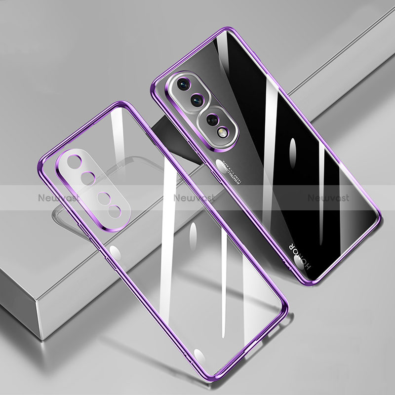 Ultra-thin Transparent TPU Soft Case Cover H02 for Huawei Honor 80 Pro Flat 5G