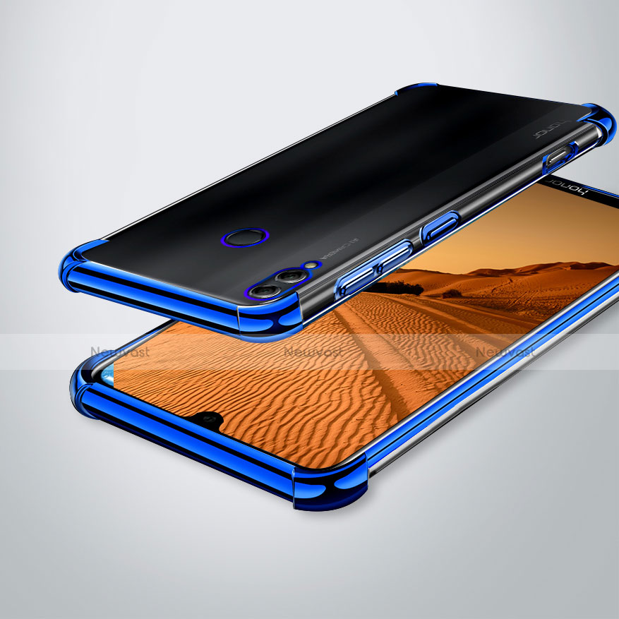 Ultra-thin Transparent TPU Soft Case Cover H02 for Huawei Honor 8X Max Blue