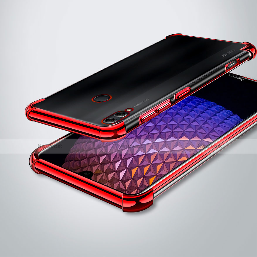 Ultra-thin Transparent TPU Soft Case Cover H02 for Huawei Honor 8X Max Red