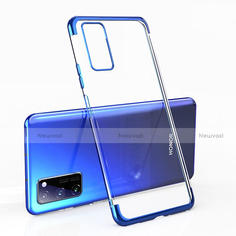 Ultra-thin Transparent TPU Soft Case Cover H02 for Huawei Honor V30 5G Blue